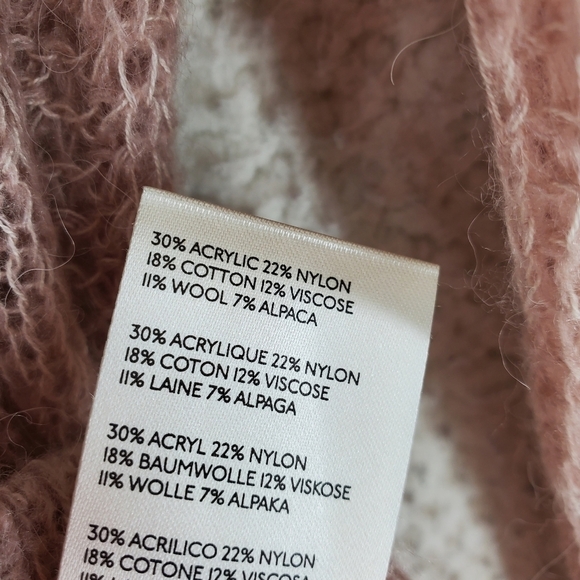 Free People Knit Sweater Top XS Angel Soft Frappucino Latte Mauve Drop Shoulder - Picture 8 of 12